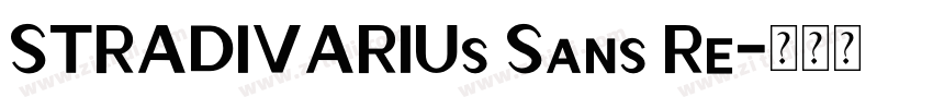 STRADIVARIUs Sans Re字体转换